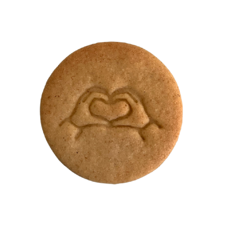 Biscuits personnalisés Bobiskuit Coeur avec les mains